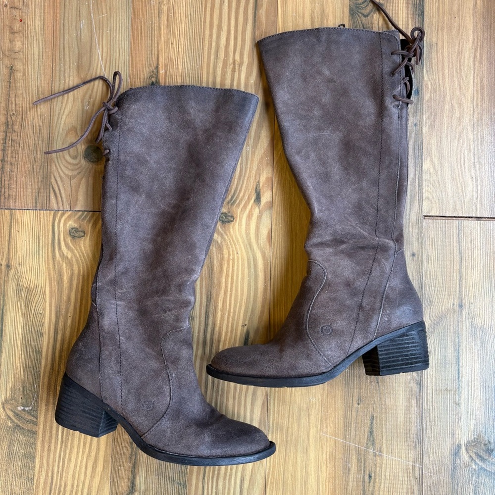 Born Felicia leather Knee-High Boots